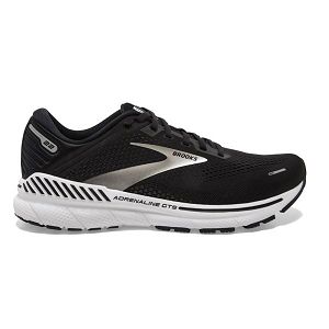 Brooks Adrenaline GTS 22 Mens Road Running Shoes Black/Silver/White | USA-JWI485906